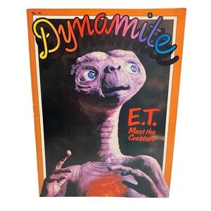 Vintage 1982 E.T. Dynamite Magazine No 101 Meet The Creature Harrison Ford